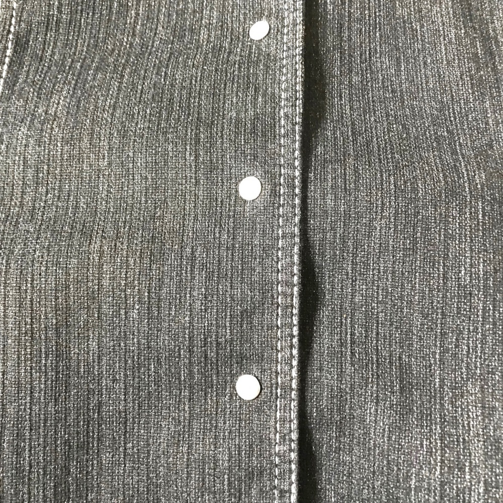Dark Wash Denim Jacket with White Contrast Stitching - Picture 8 of 13